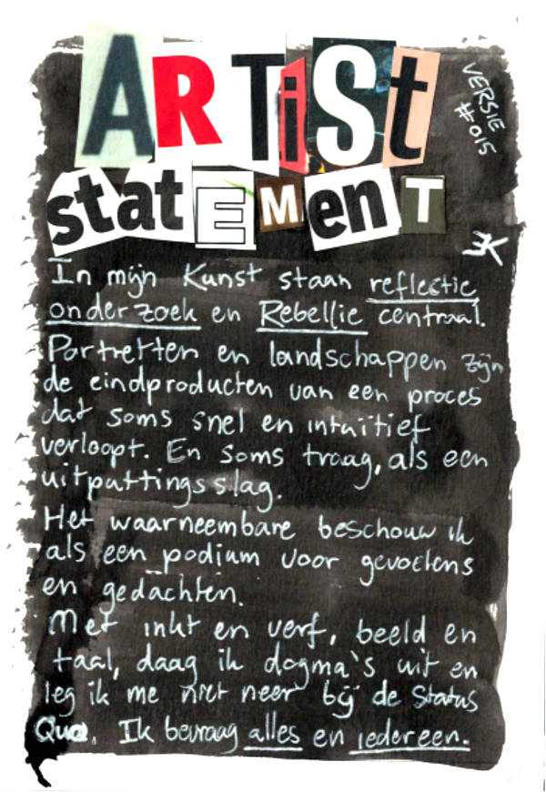 Artist Statement van Edward Kobus